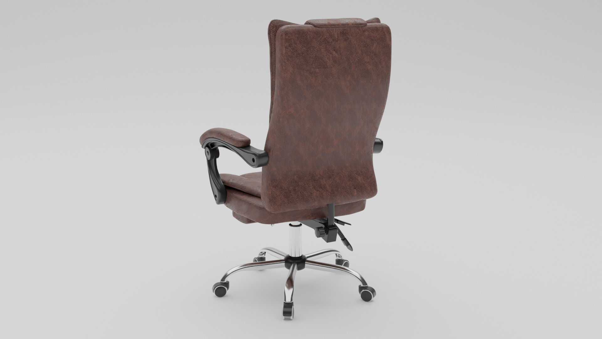 Office Chair Low-poly 3D model_5