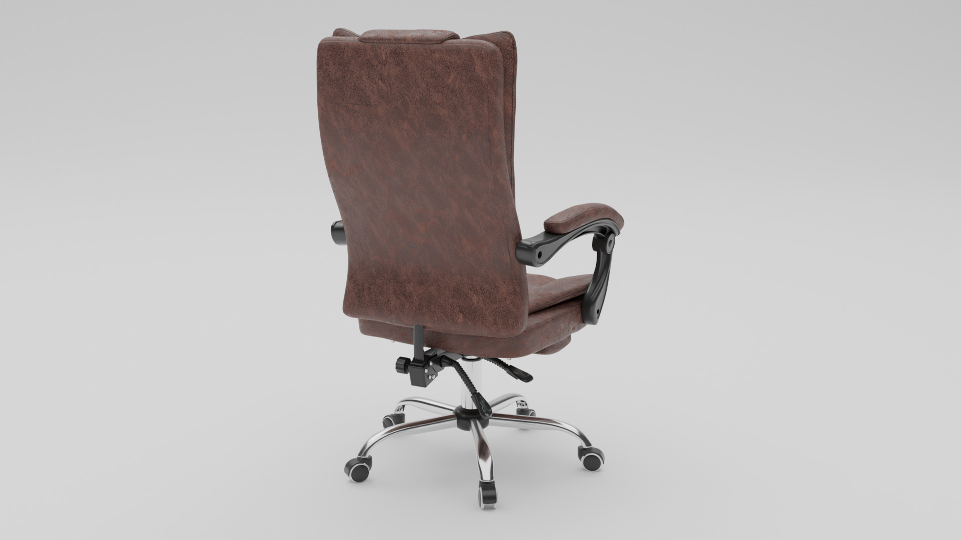 Office Chair Low-poly 3D model_4