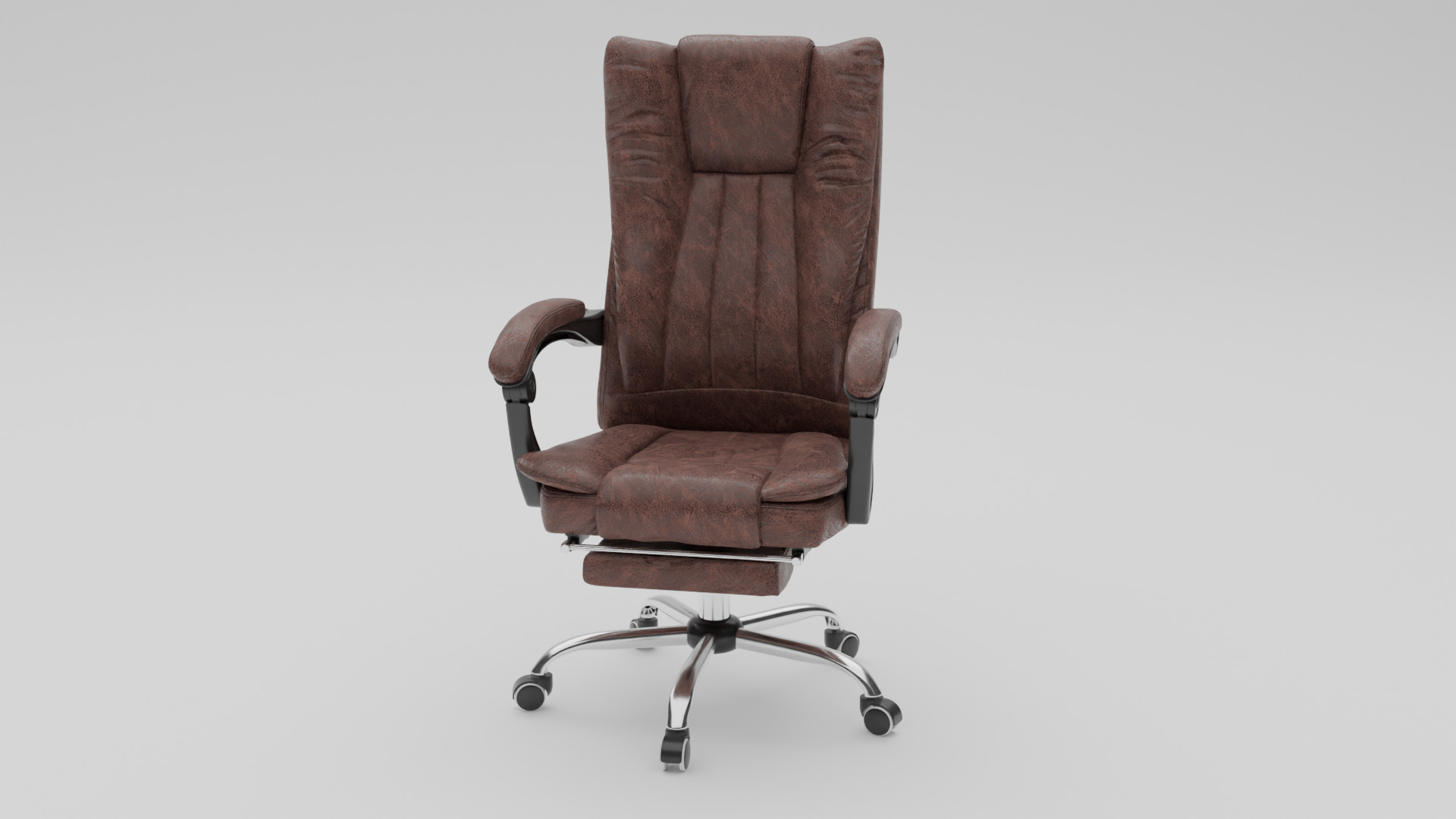 Office Chair Low-poly 3D model_8