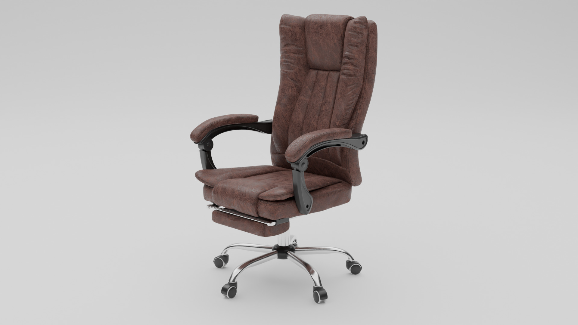 Office Chair Low-poly 3D model_7
