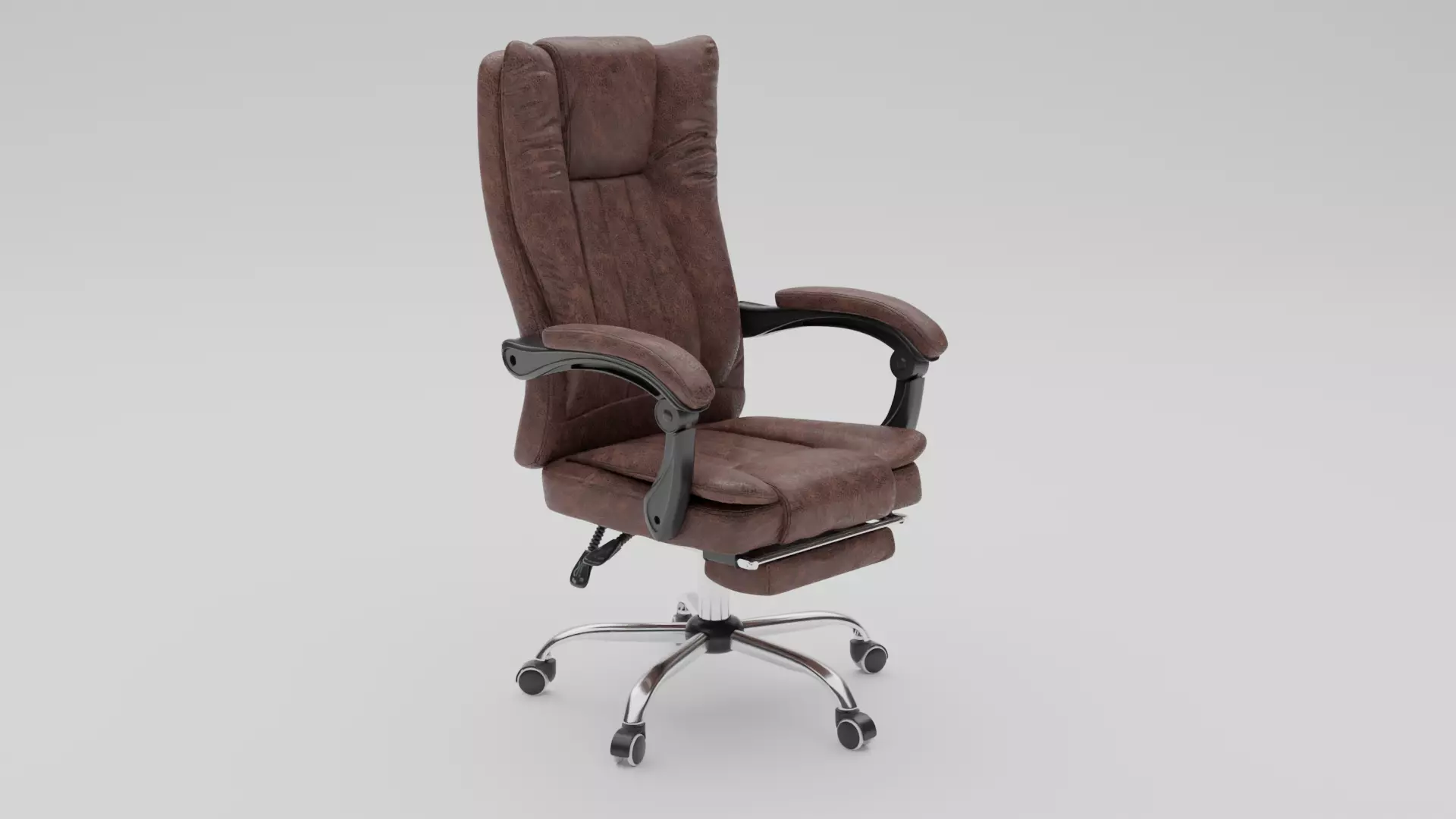 Office Chair Low-poly 3D model_0