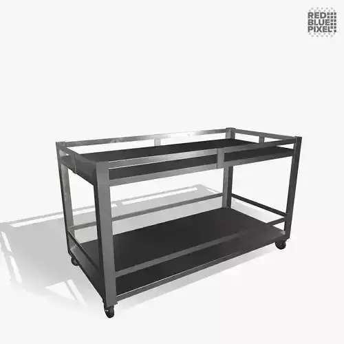 Medical Cart Low-poly 3D model