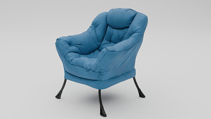 Recliner Low-poly 3D model