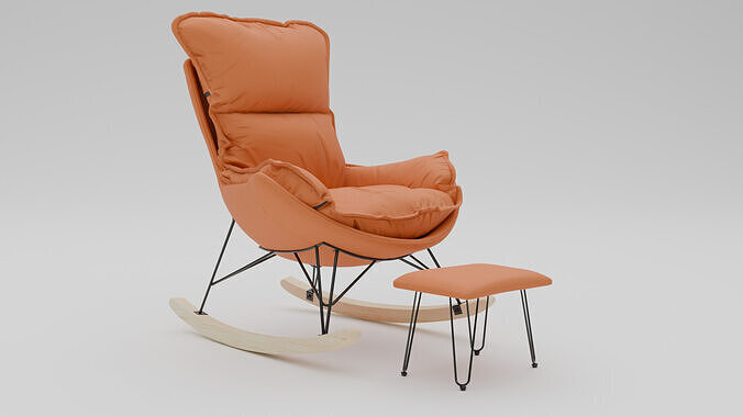 Recliner Low-poly 3D model
