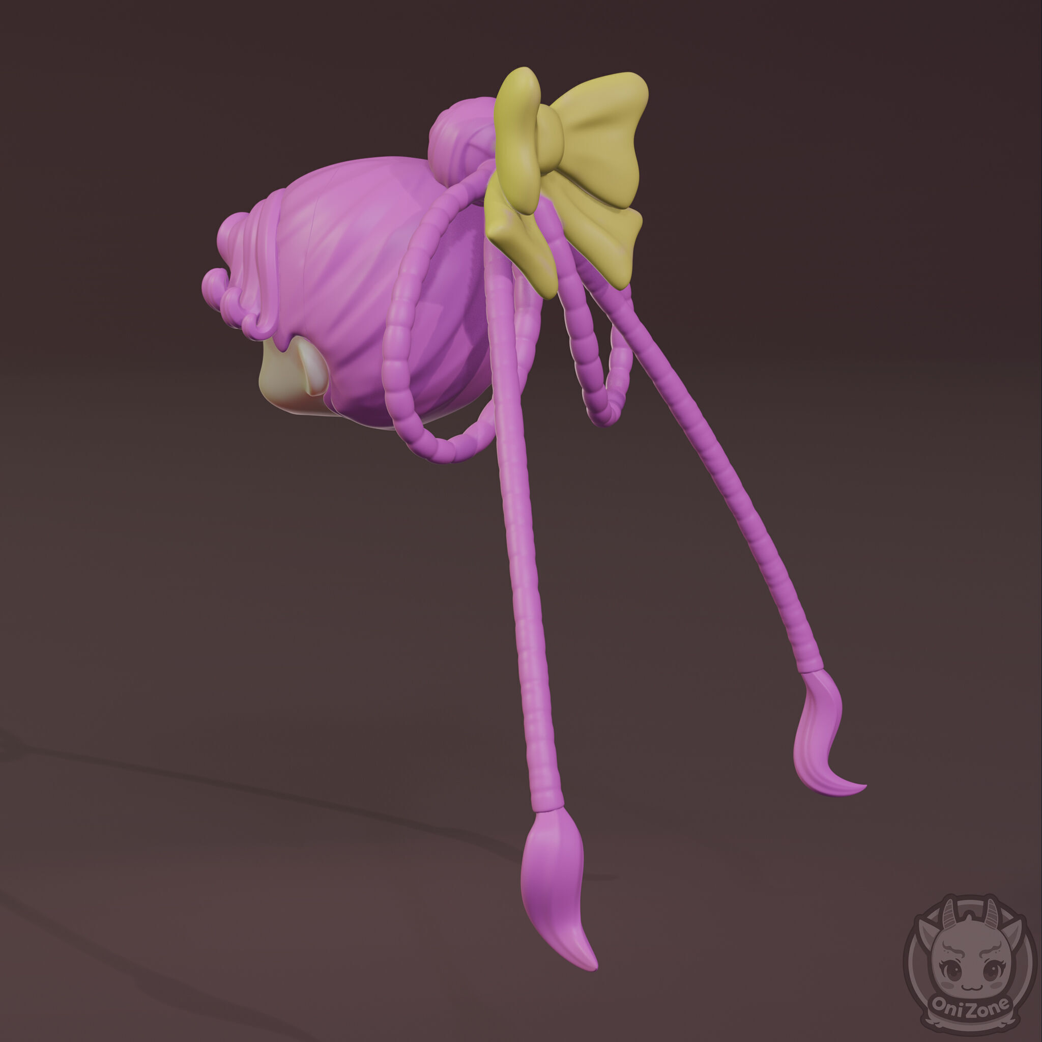 Sailor Ceres Hair for Nendoroid 3D print model_3