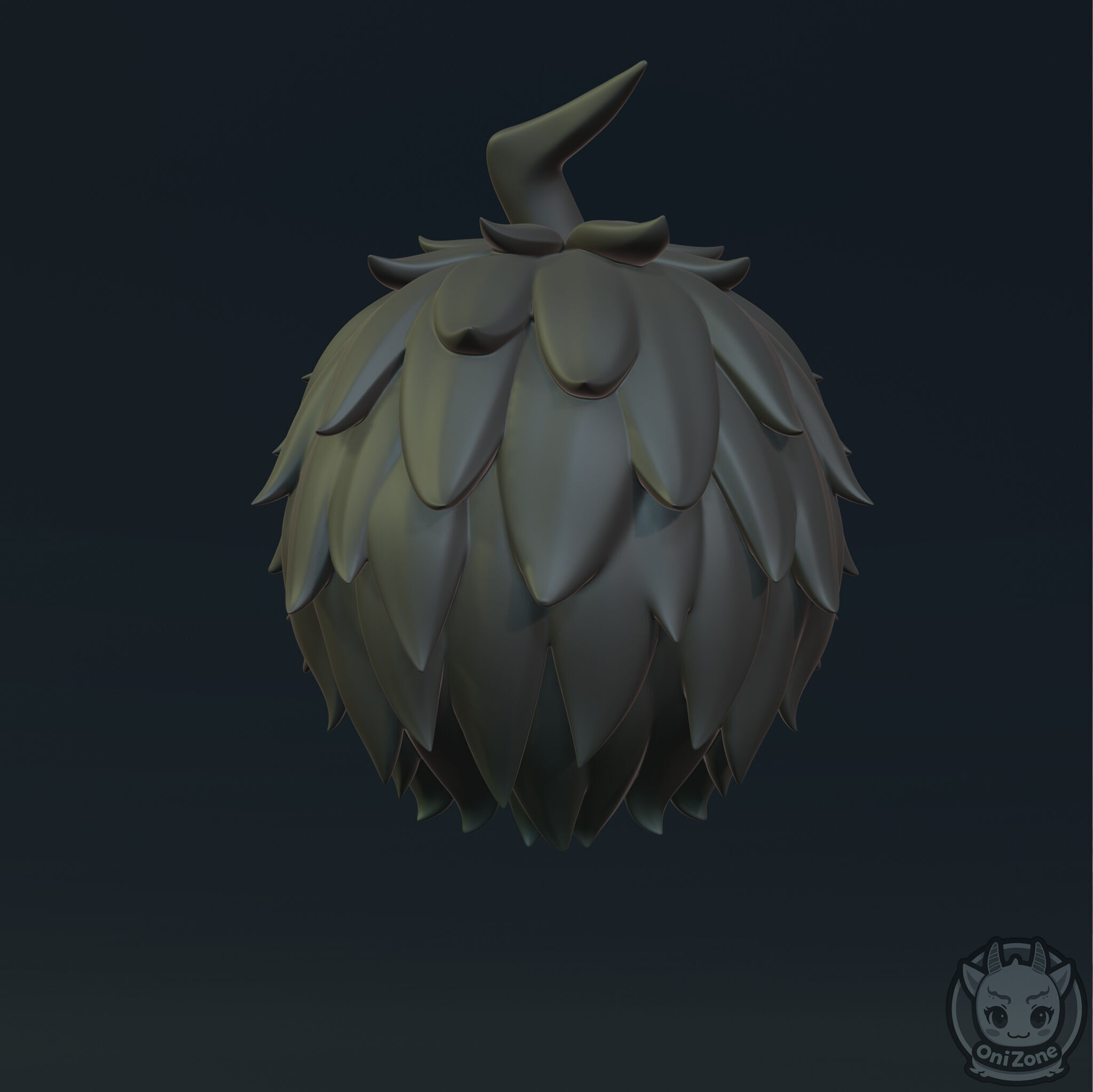 Hinata Hajime Hair for Nendoroid 3D print model_4