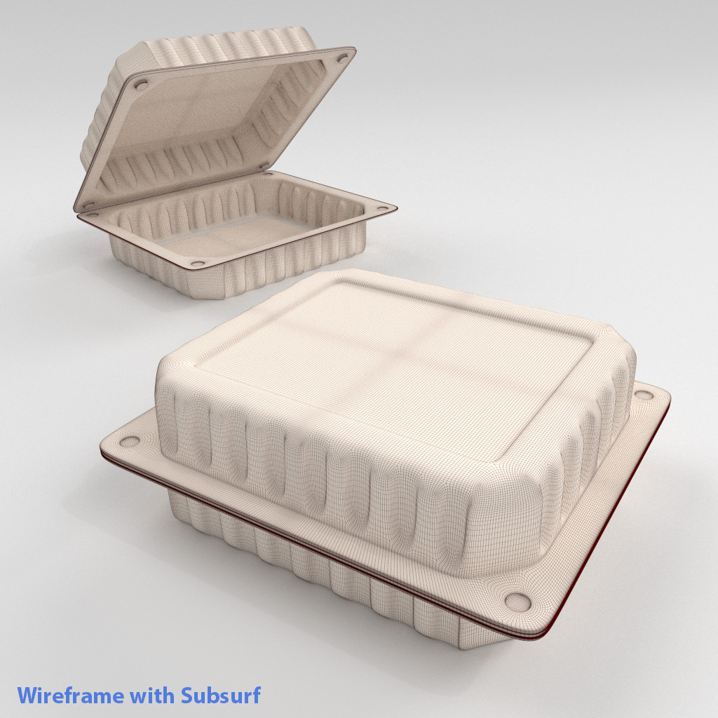 Food Container 3D model_2