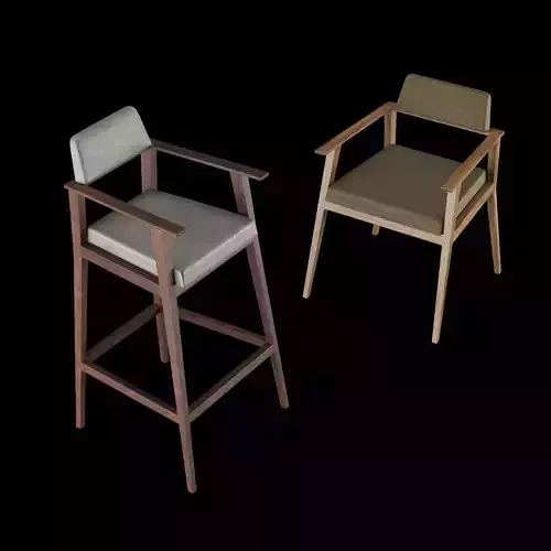 bar and standart chair 2