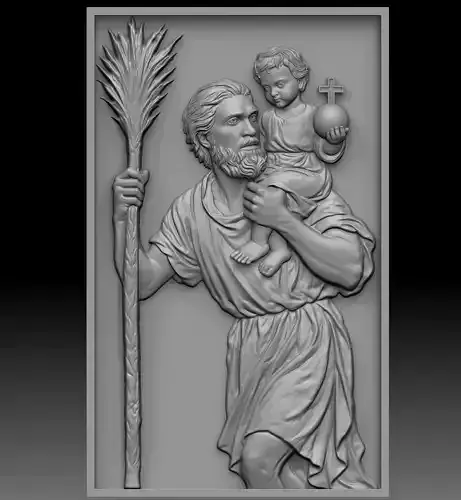 Saint Christopher Relief