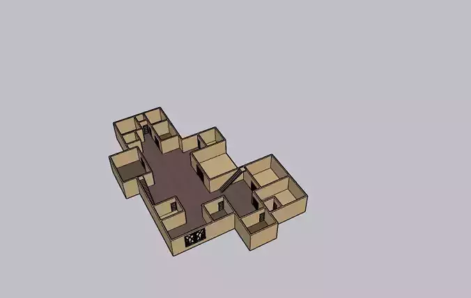 Modern 3D House Model  Realistic Architecture Design 