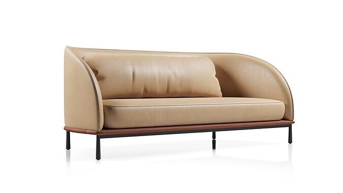Arc Sofa Three Two Seater 3D model