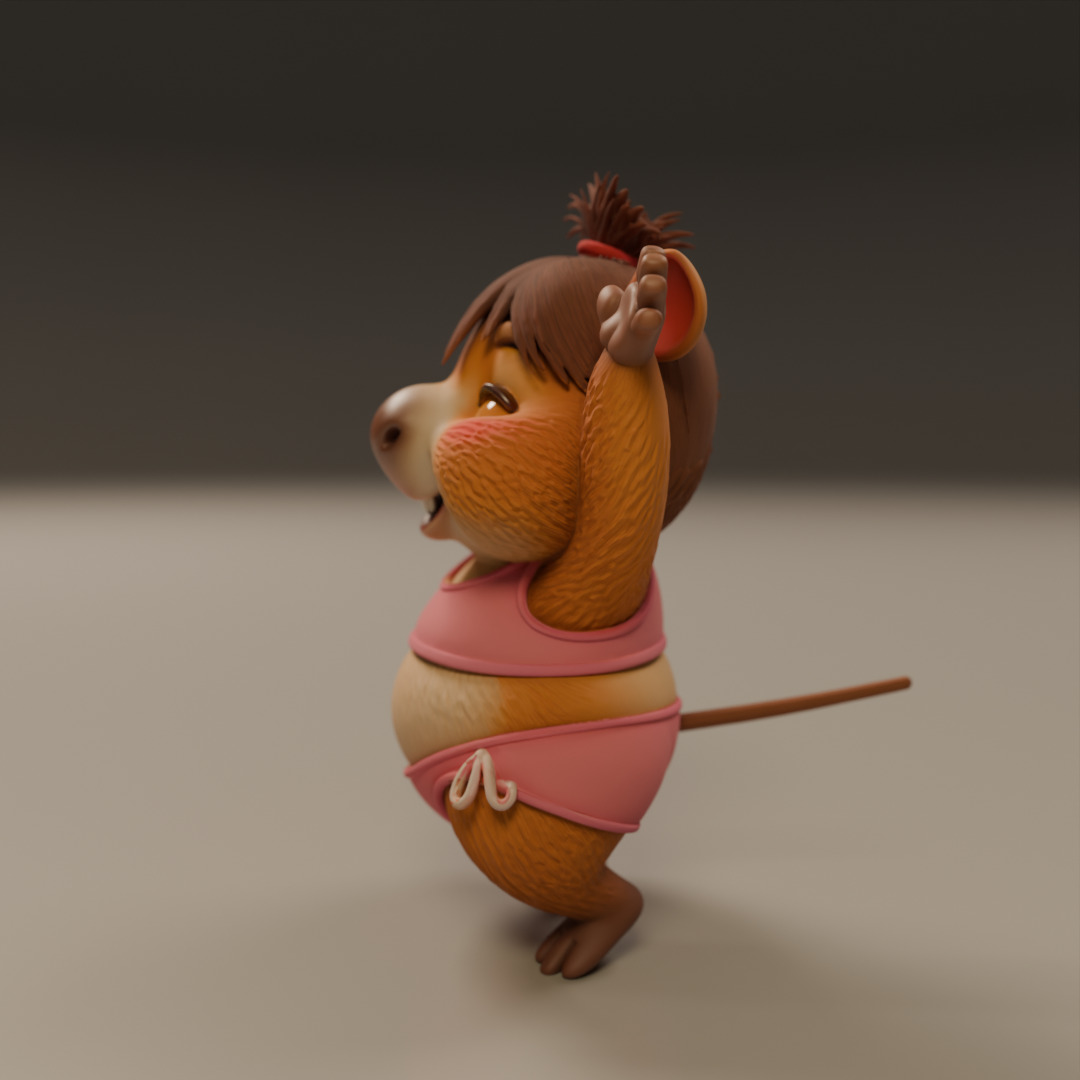 capybara 3D print model_10