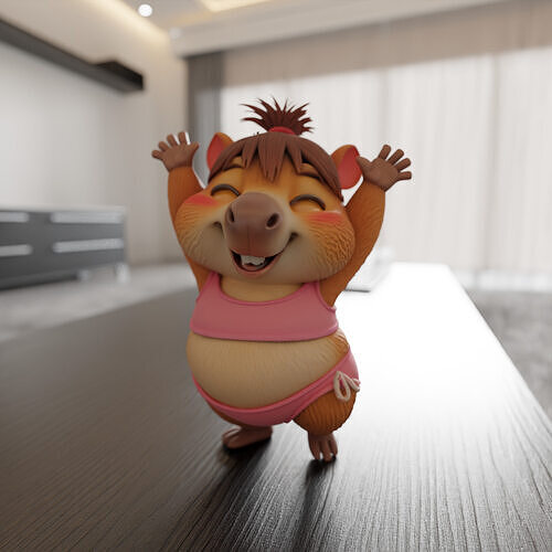 capybara 3D print model