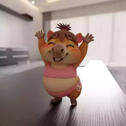 capybara 3D print model capybara 3D print model