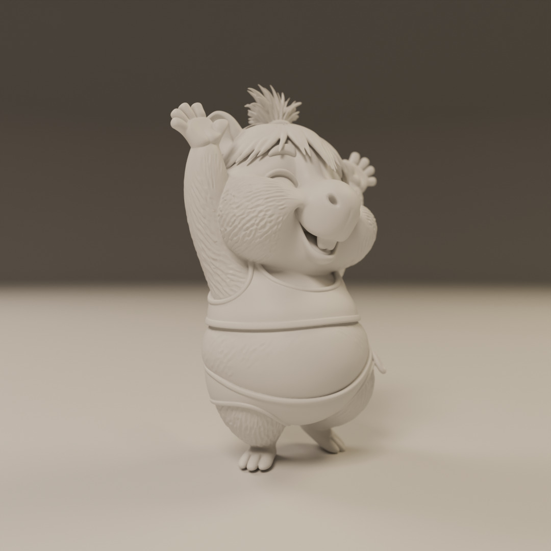 capybara 3D print model_4