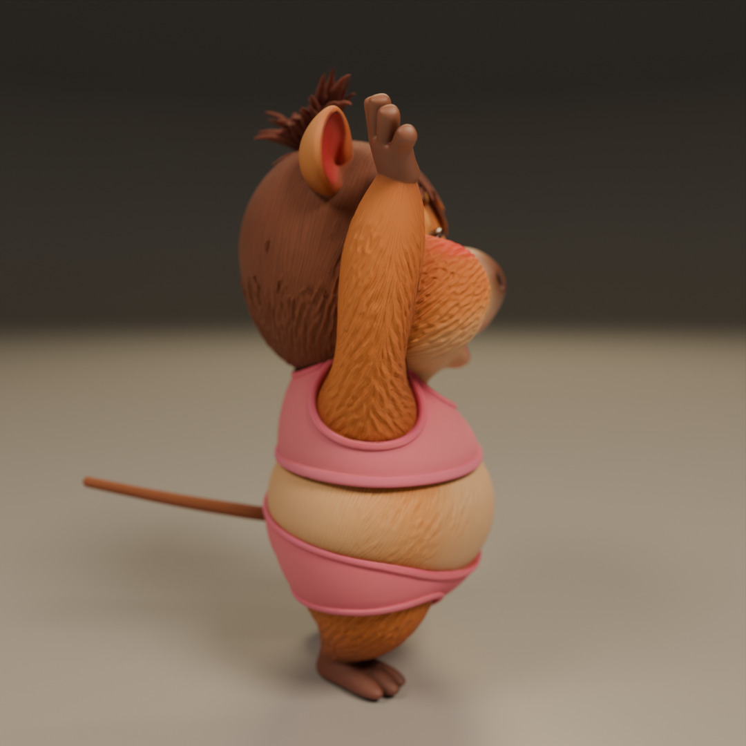 capybara 3D print model_9