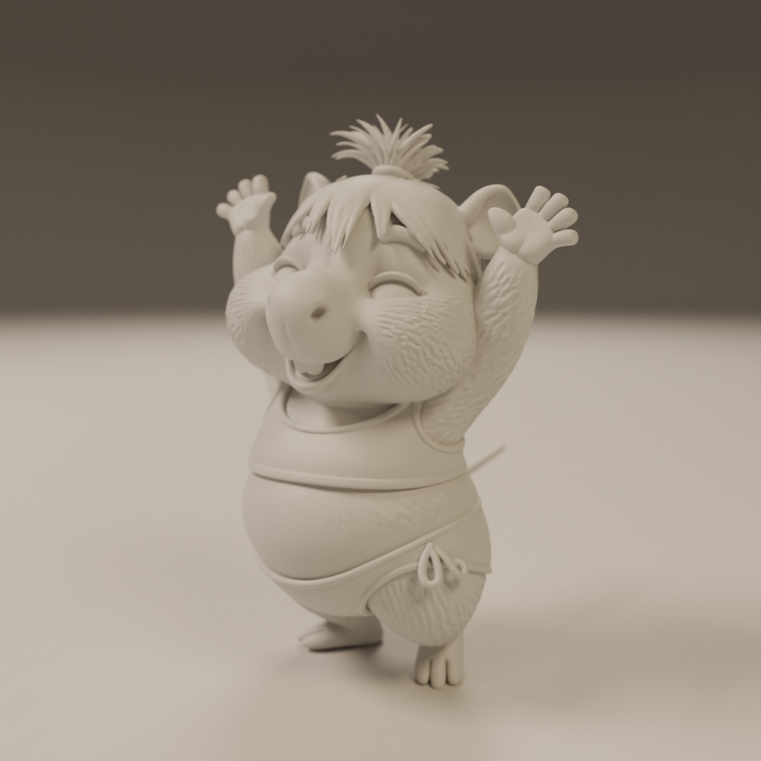 capybara 3D print model_5