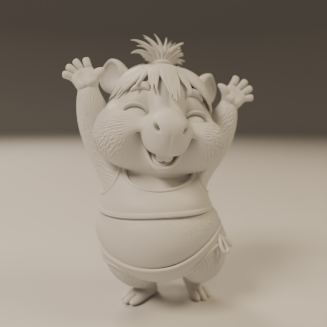capybara 3D print model_8