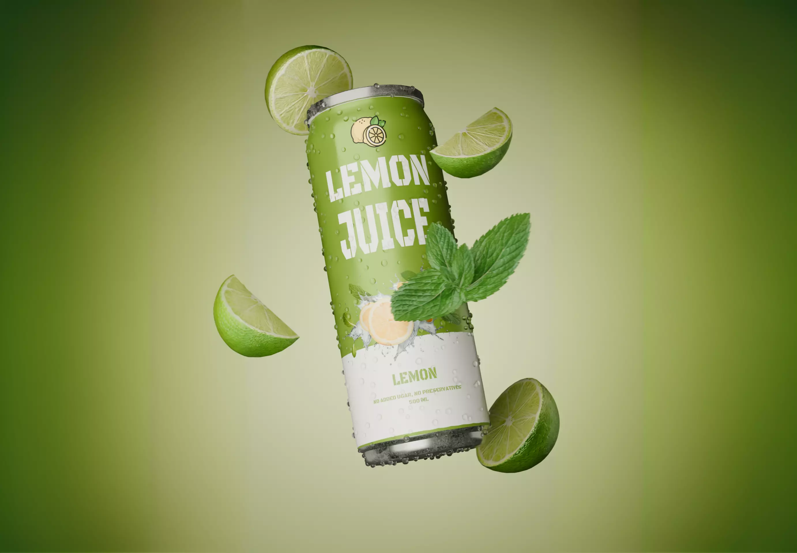 Soda Juice Can Animation Low-poly 3D model