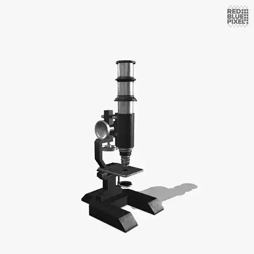 Microscope V02 Low-poly 3D model