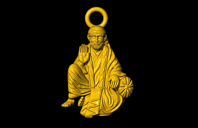 Sai Baba 3D Pendant 3D print model