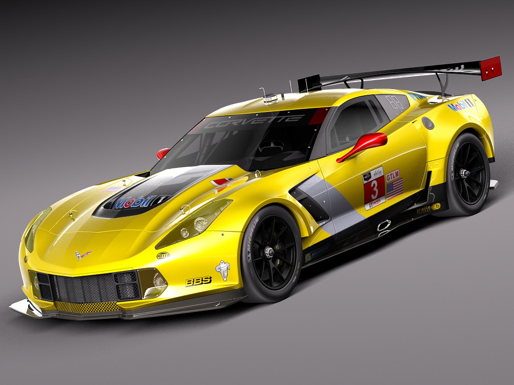 Chevrolet Corvette C7R 2015 3D Model  max  obj  3ds  fbx 