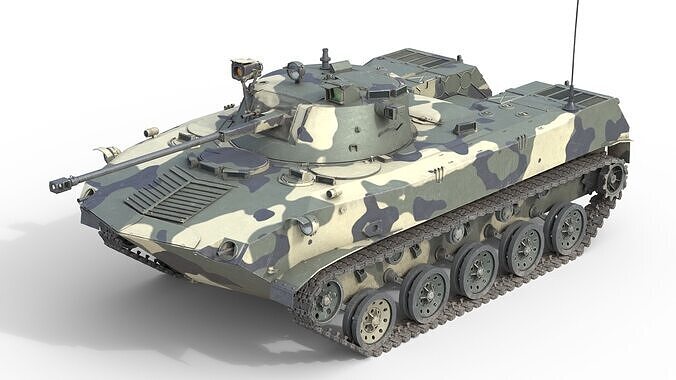 BMD 2 Infantry Fighting Vehicle Low-poly 3D model