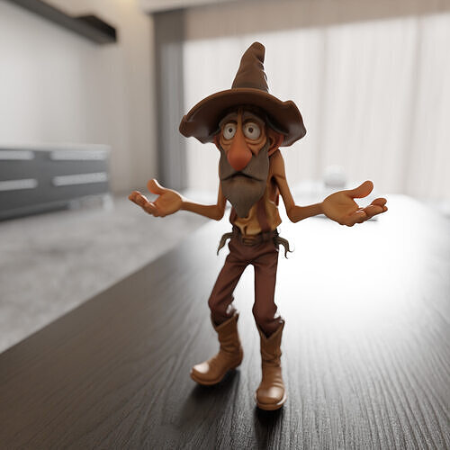 old farmer 3D print model
