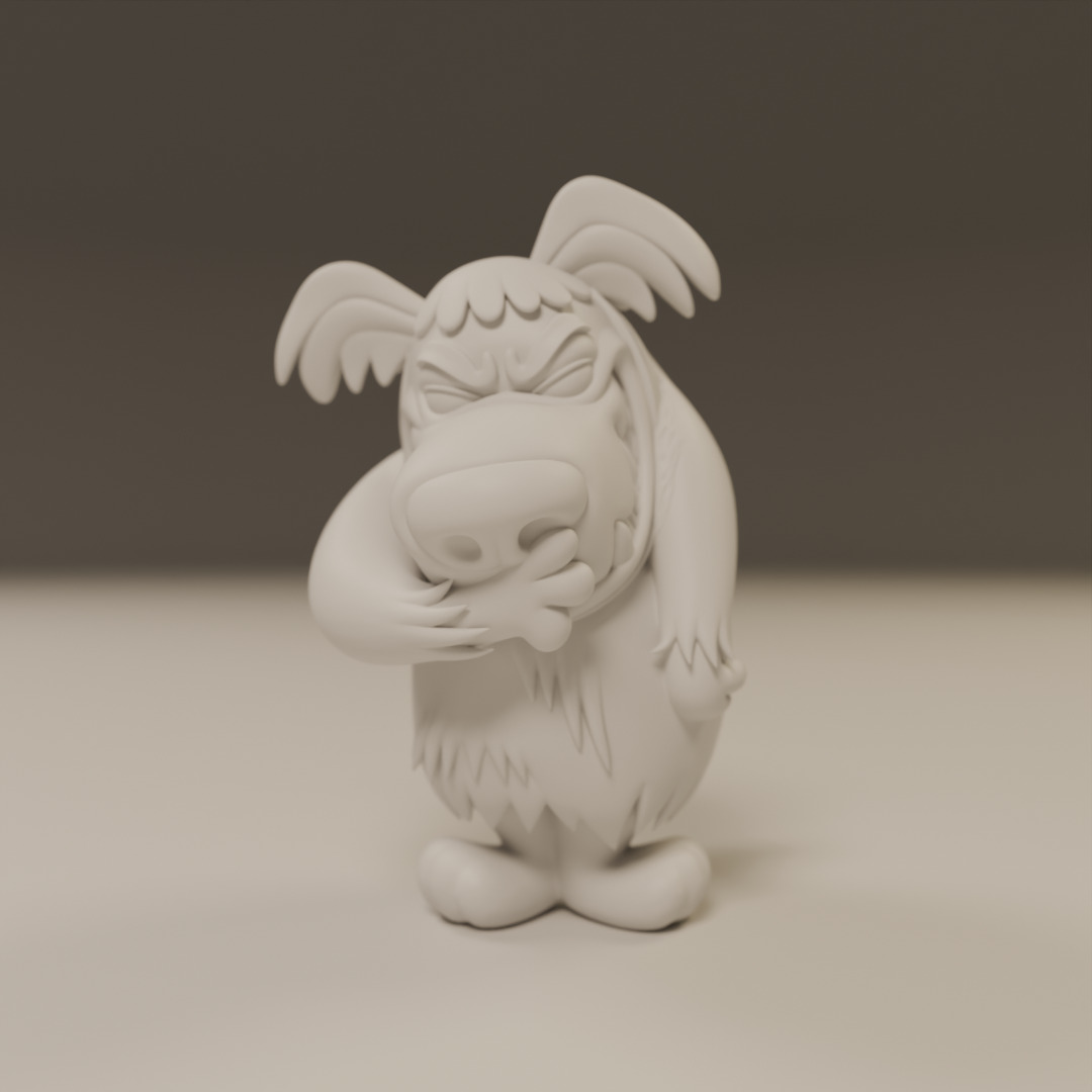 Muttley 3D print model_4