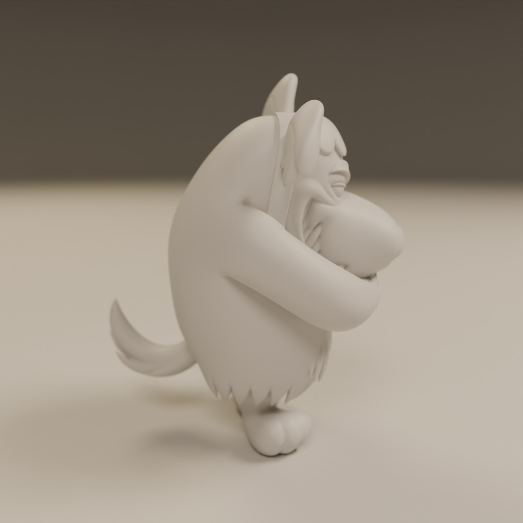 Muttley 3D print model_7