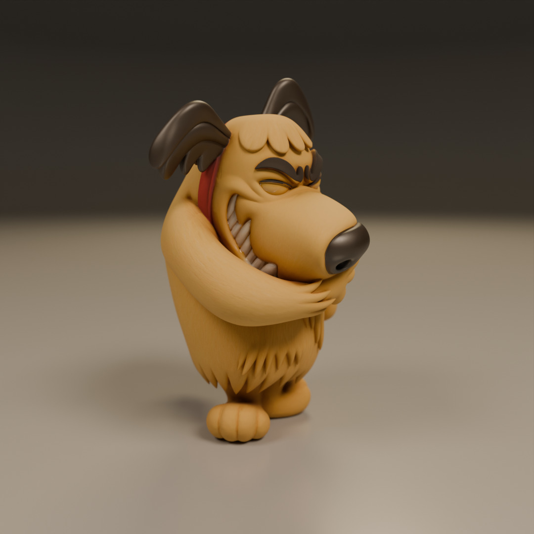 Muttley 3D print model_9