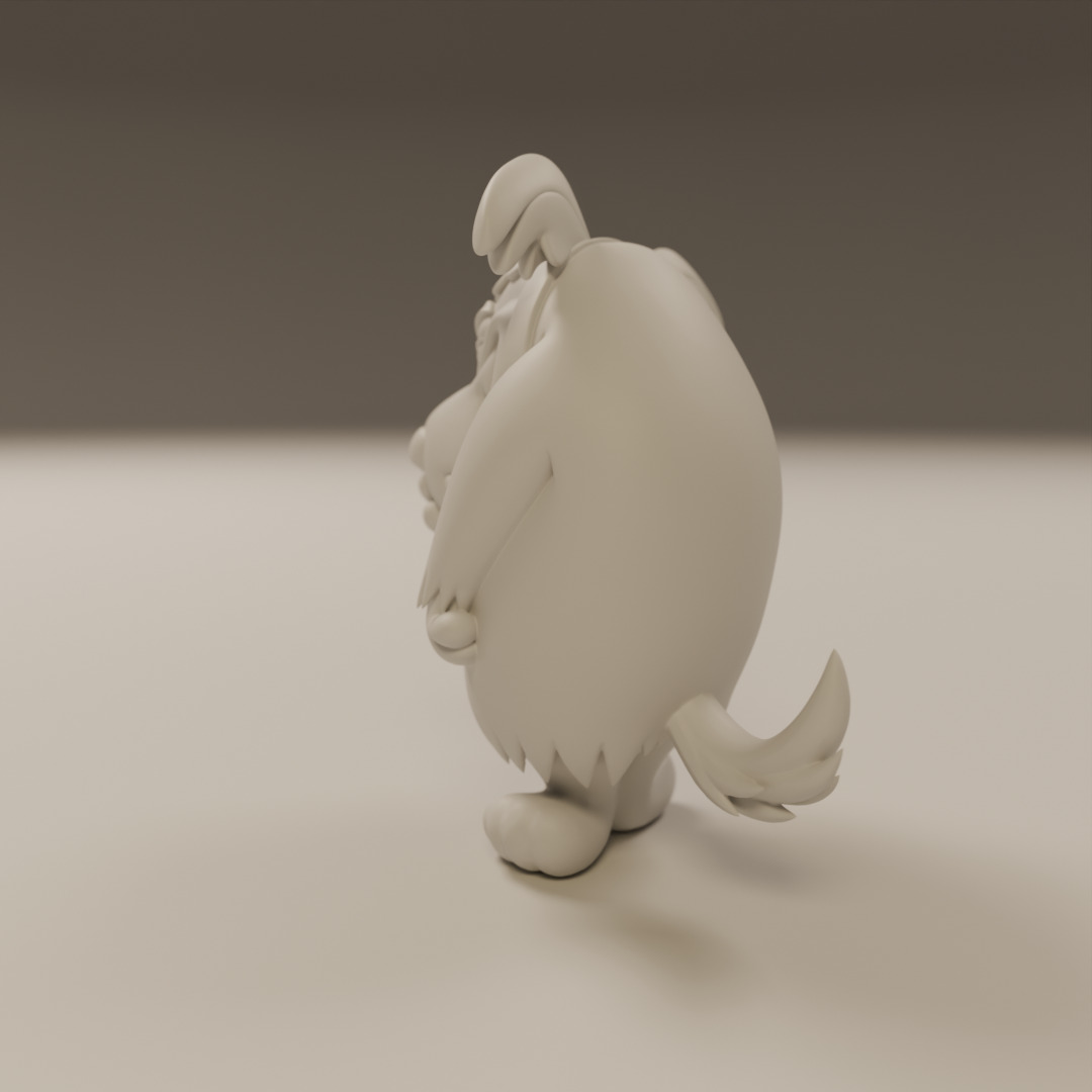 Muttley 3D print model_2