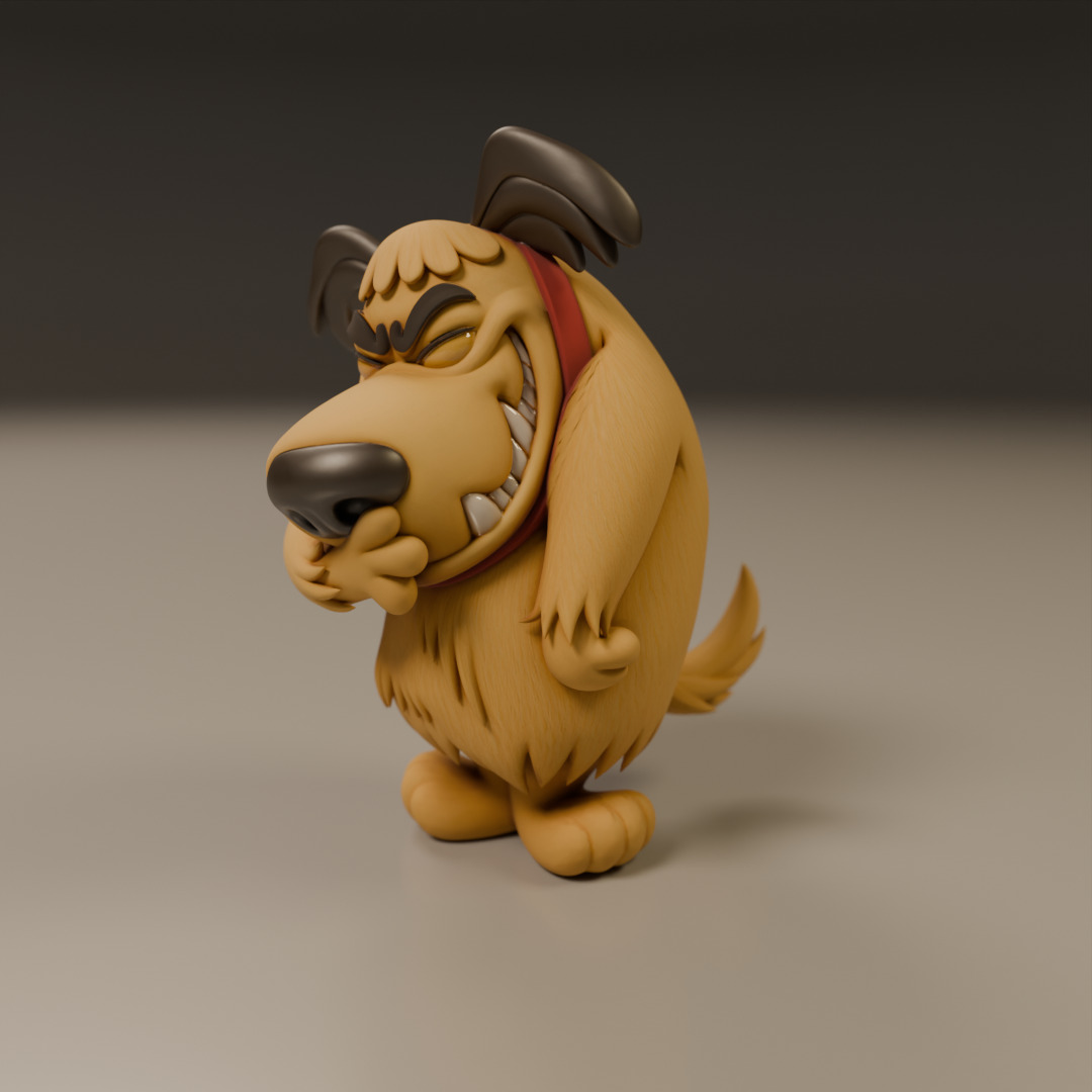 Muttley 3D print model_16