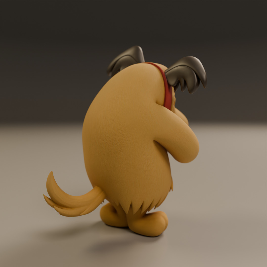 Muttley 3D print model_11