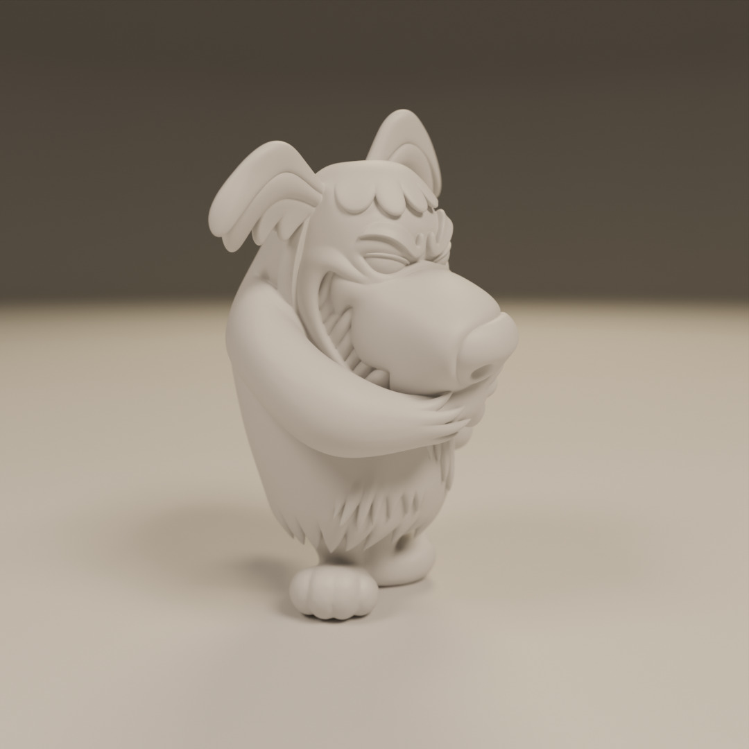 Muttley 3D print model_1