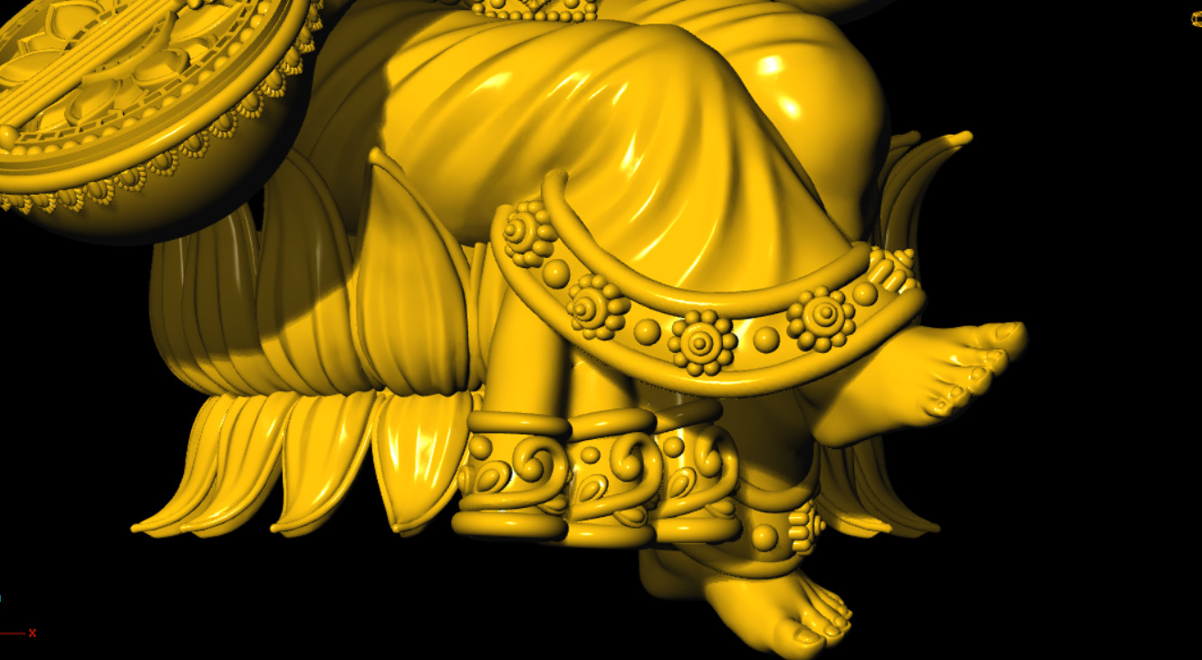 Saraswathi Devi 3D Model 3D print model_15