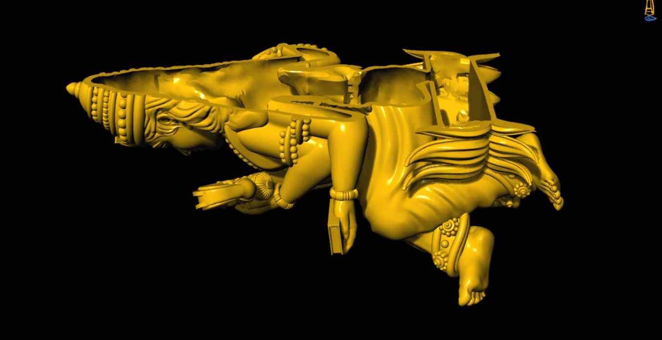 Saraswathi Devi 3D Model 3D print model_12