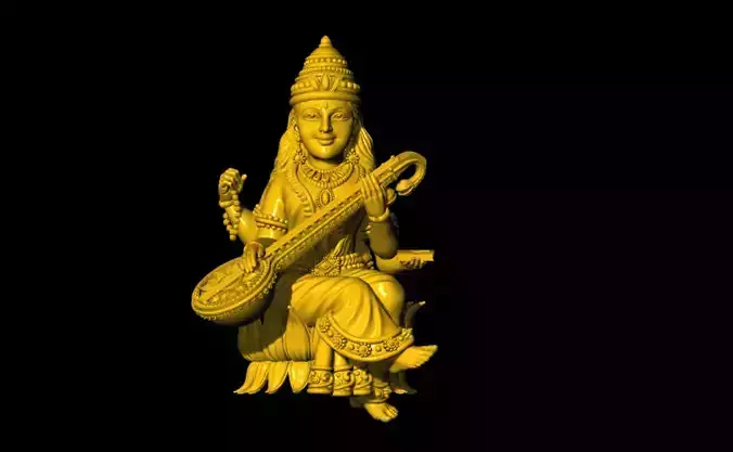 Saraswathi Devi 3D Model