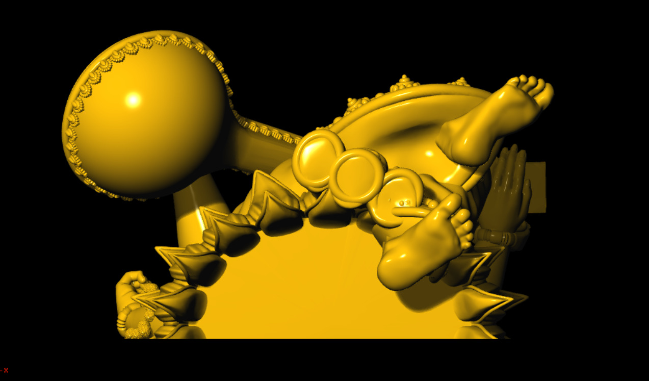 Saraswathi Devi 3D Model 3D print model_3