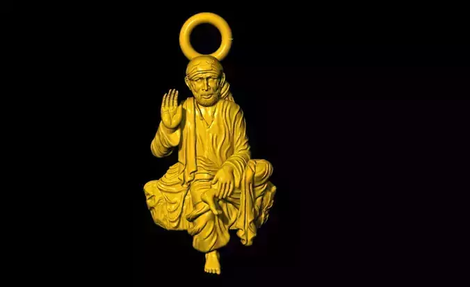 Sai baba 3d printable pendant 3D print model