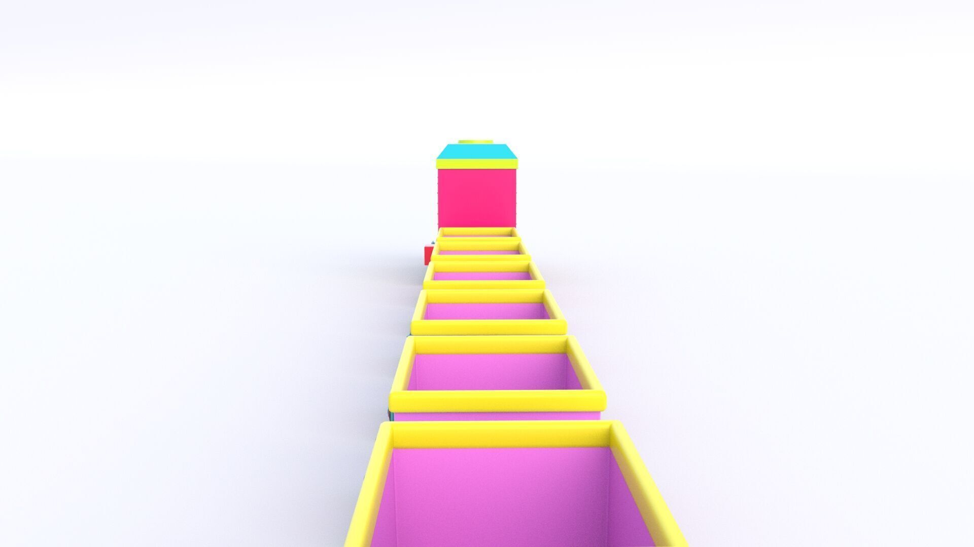 ToyTrain Low-poly 3D model_10