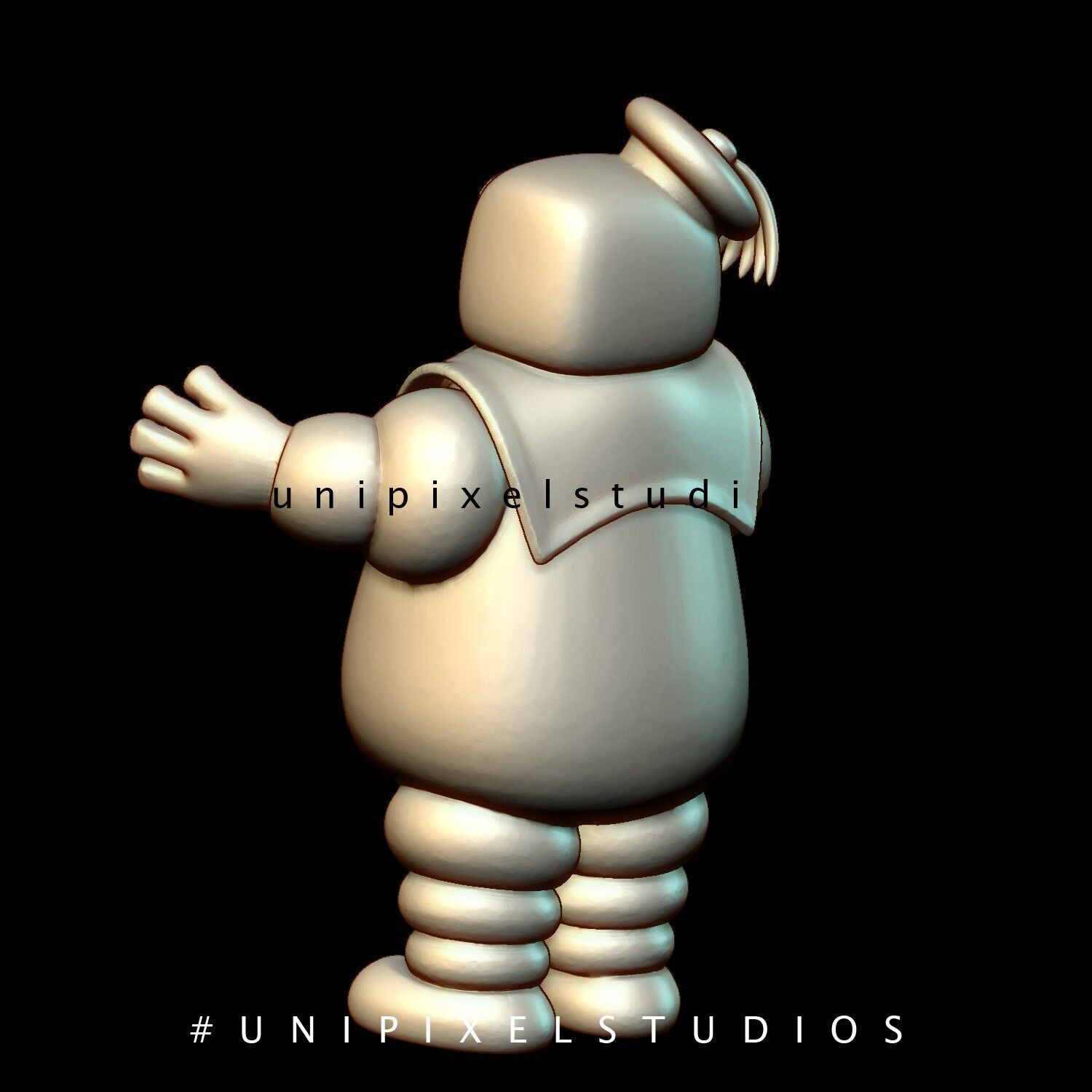 Stay Puft Marshmallow Man STL  3D print model_1