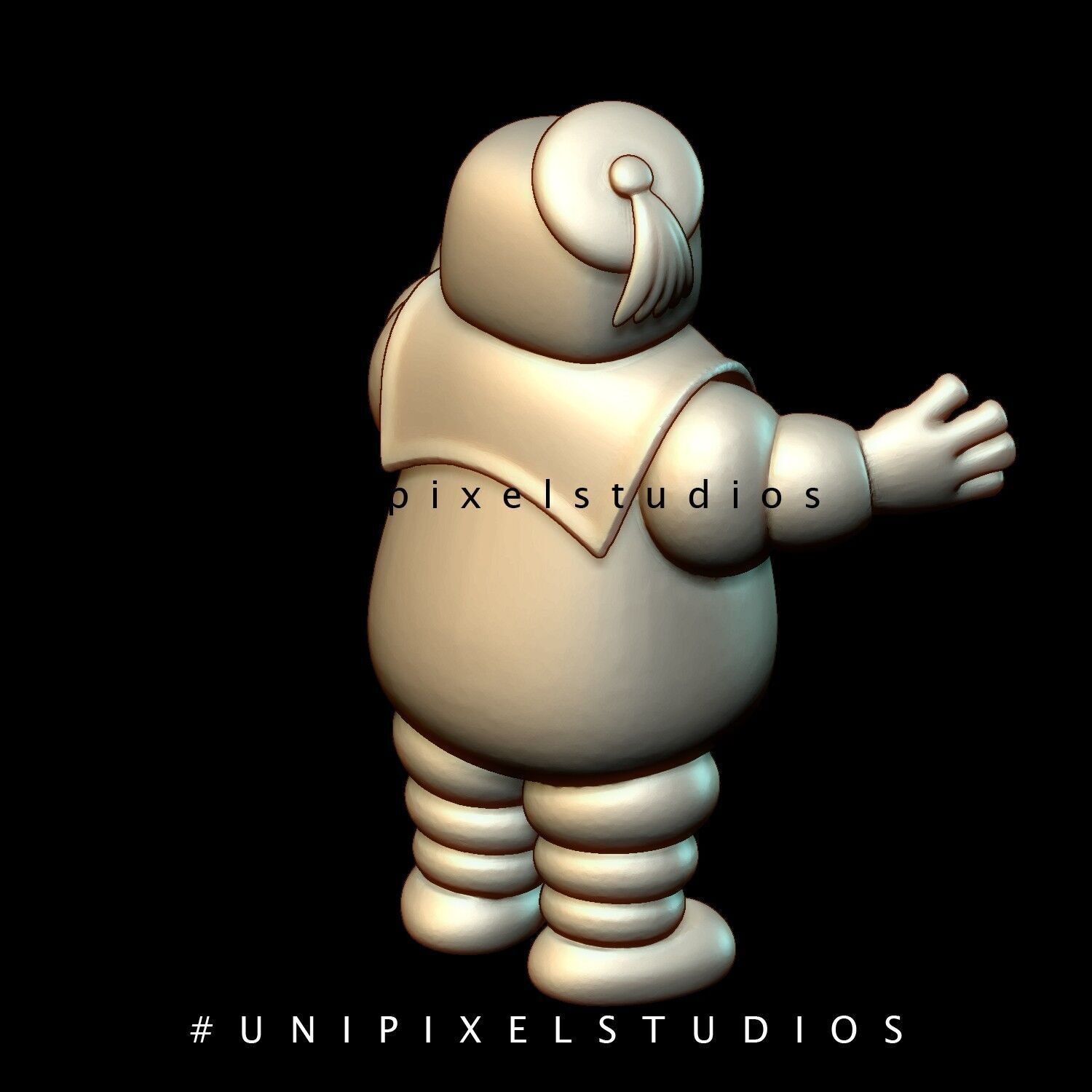 Stay Puft Marshmallow Man STL  3D print model_2