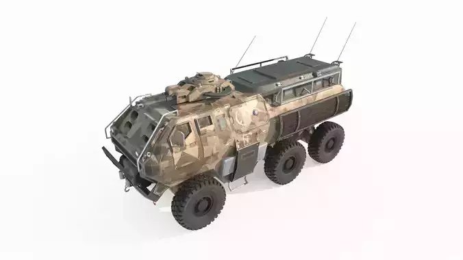 Future Sci Fi Armored Personnel Carrier 3D model