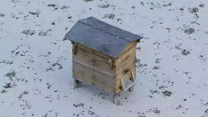 Wooden beehive