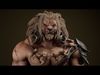 Lion Gladiator Low-poly 3D model_1