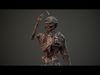 Military zombie set 3 Low-poly 3D model_1