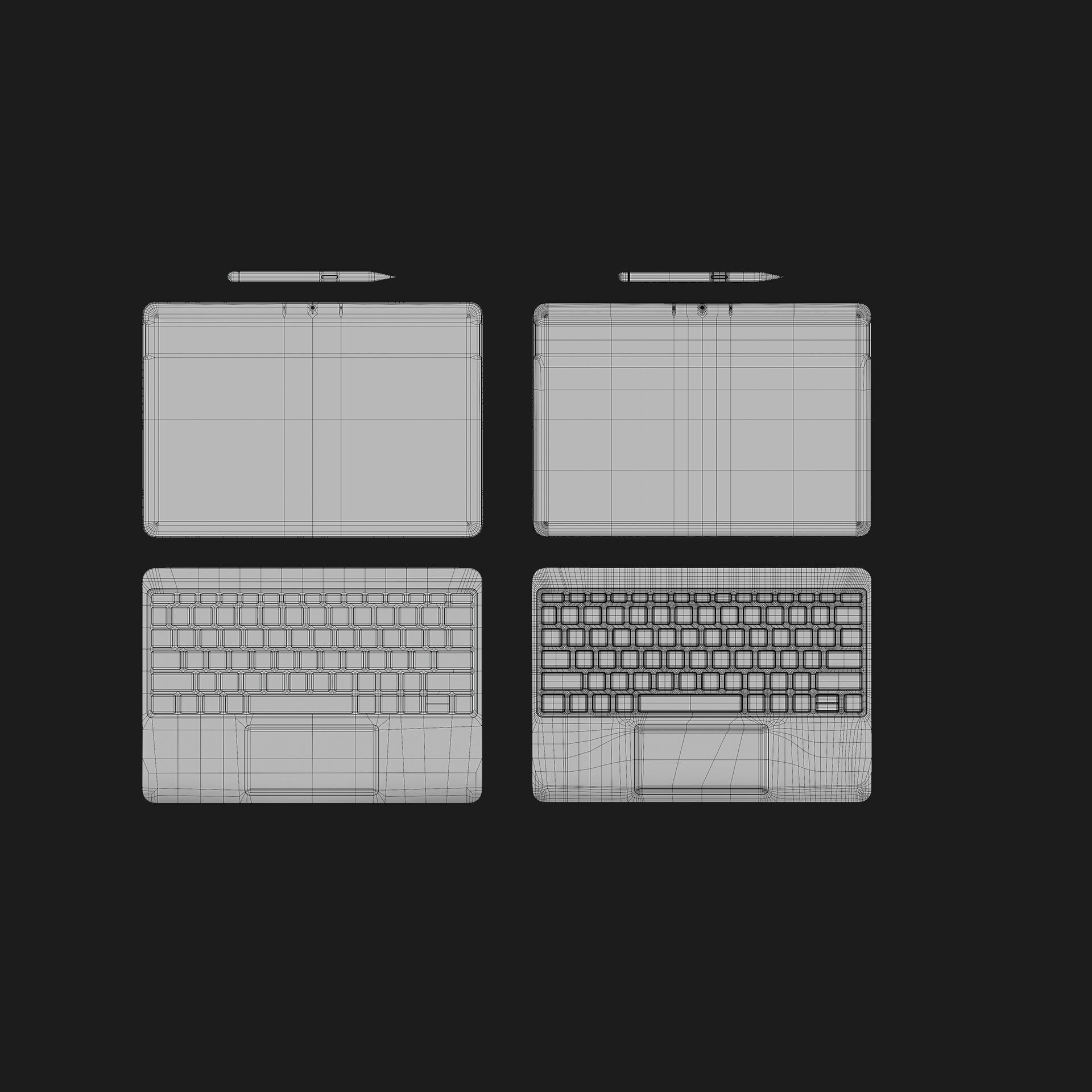 Surface Pro 12 2025 Low-poly 3D model_12