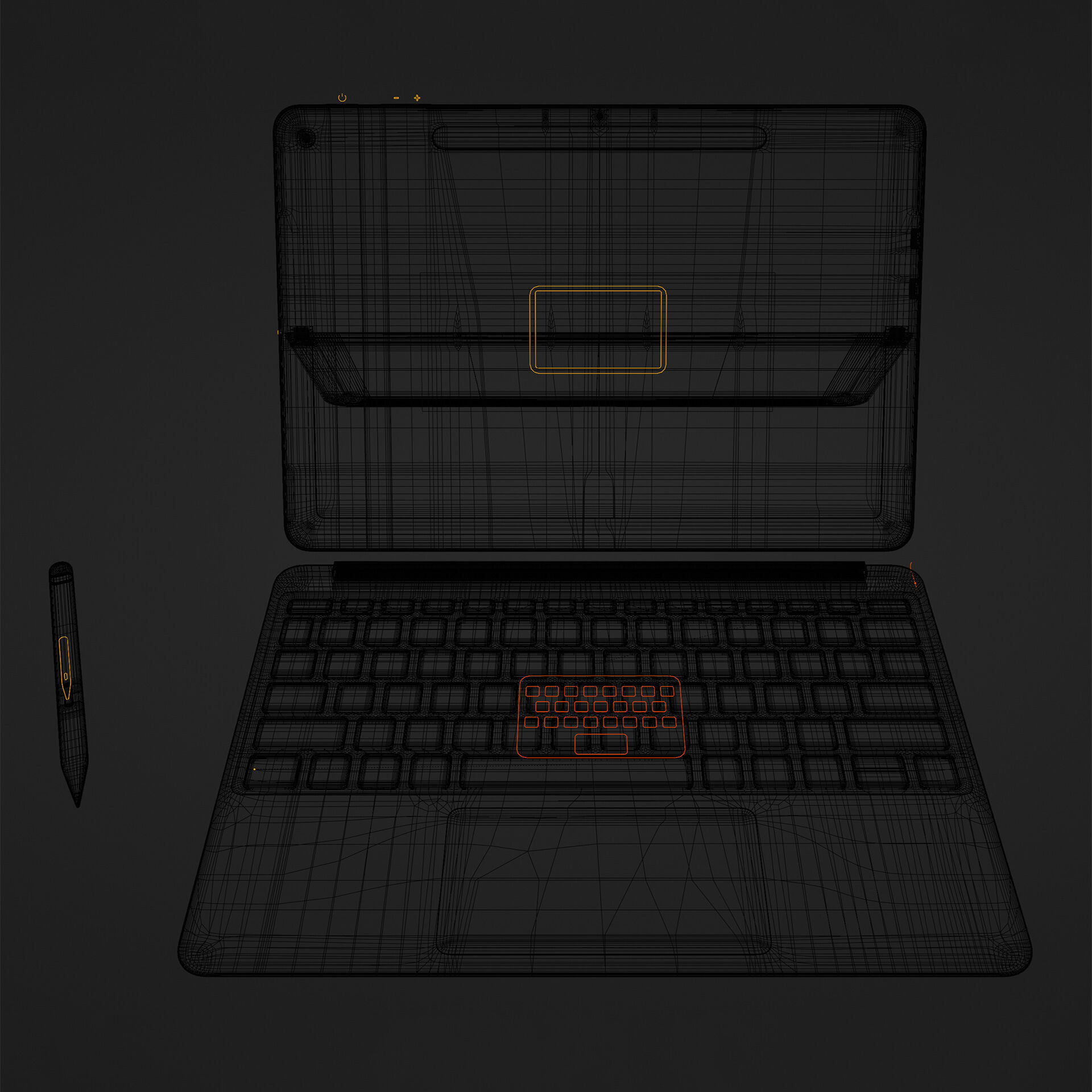 Surface Pro 12 2025 Low-poly 3D model_13