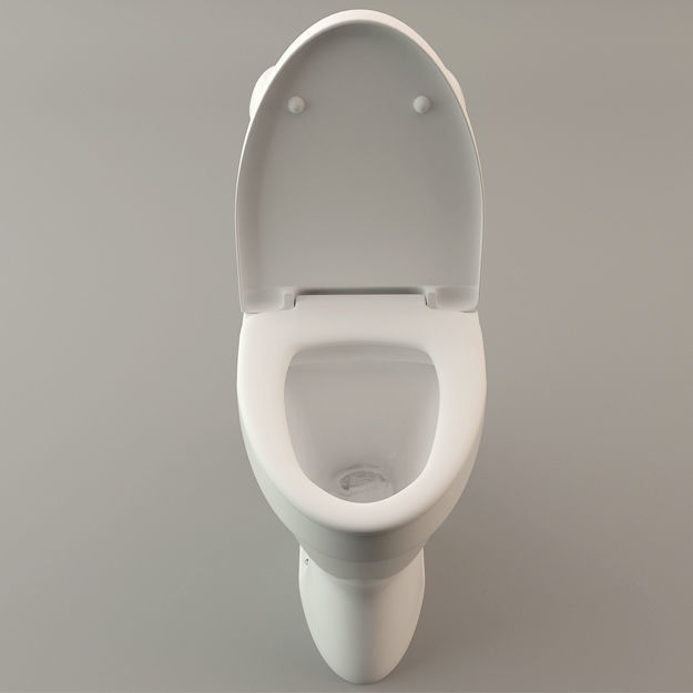 Toilet Lavatory Loo - High Poly Model 3D model_5